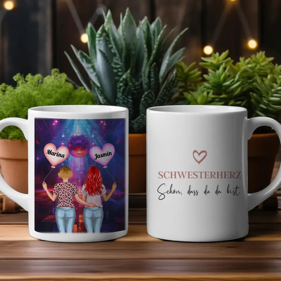 Schwesterherz Tasse Schwesterherz Schön dass du da bist Urlaub