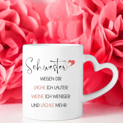 Tasse Schwester Ich lache lauter Malediven Urlaub