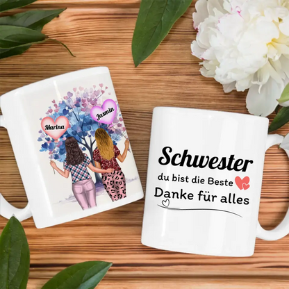 Tasse Für Schwester Schwester Bist die Beste Altstadt