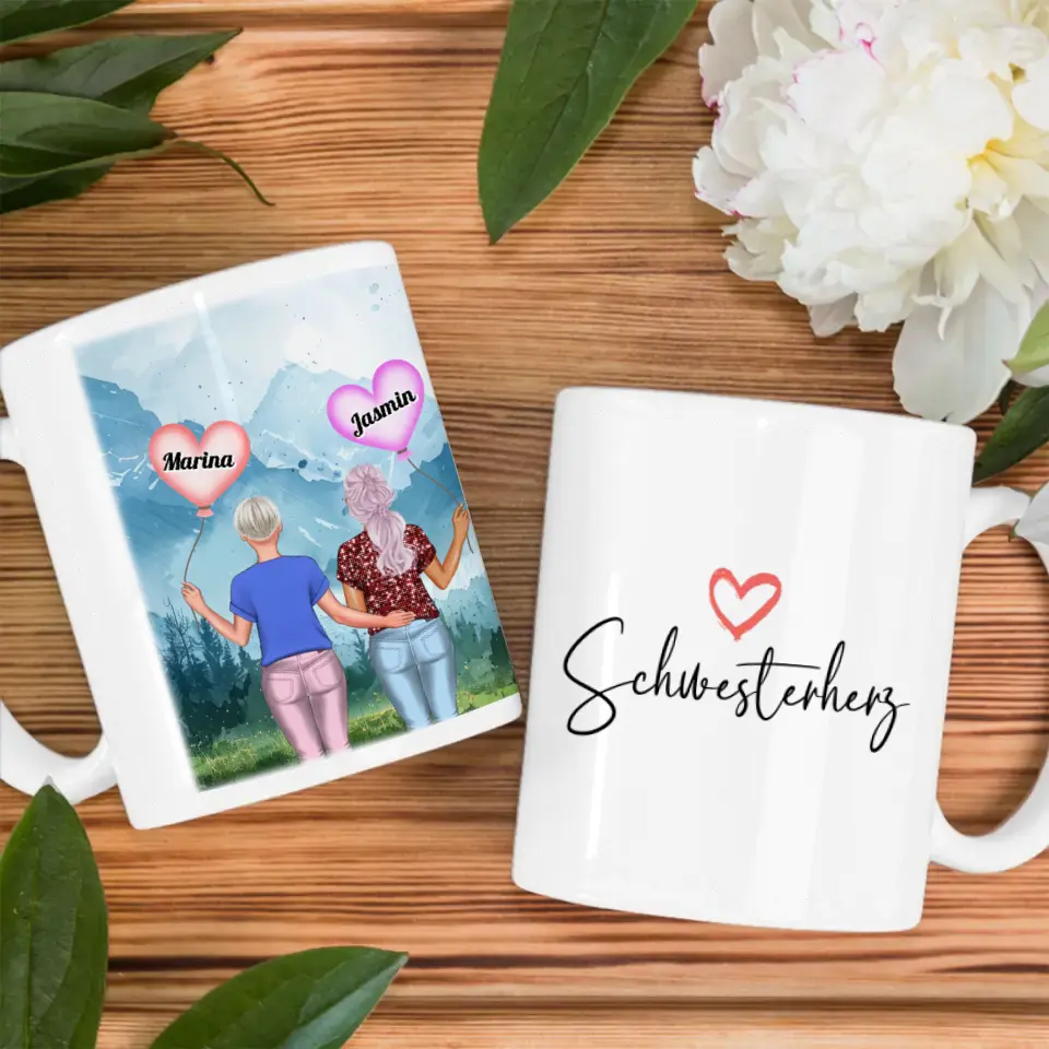 Schwester Tasse Schwesterherz Nordsee