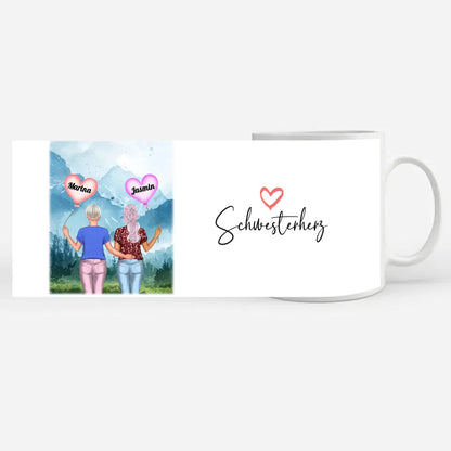 Schwester Tasse Schwesterherz Nordsee