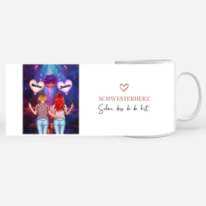 Schwesterherz Tasse Schwesterherz Schön dass du da bist Urlaub