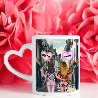 Tasse Schwester Schwesterherz Schön dass du da bist Shopping Meile New York