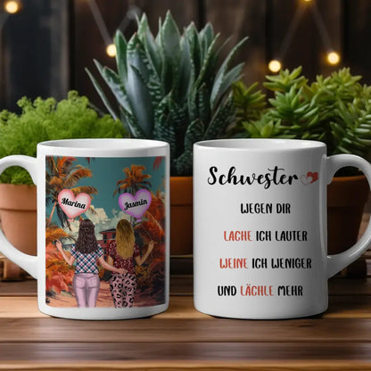 Tasse Schwester Ich lache lauter London Big Ben