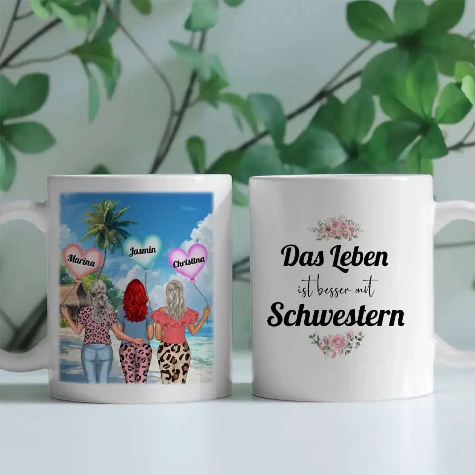 Schwesterherz Tasse Kein größeres Geschenk Standhaus