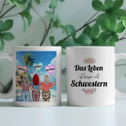 Schwesterherz Tasse Kein größeres Geschenk Standhaus