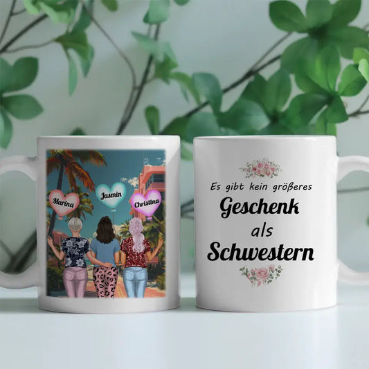 Schwester Tasse Kein größeres Geschenk Strand Urlaub