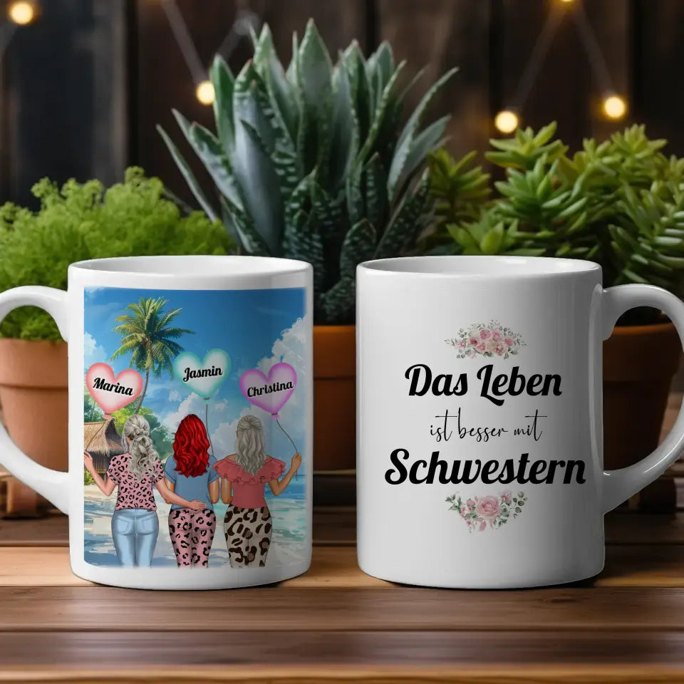 Schwesterherz Tasse Kein größeres Geschenk Standhaus