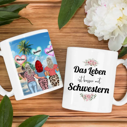 Schwesterherz Tasse Kein größeres Geschenk Standhaus