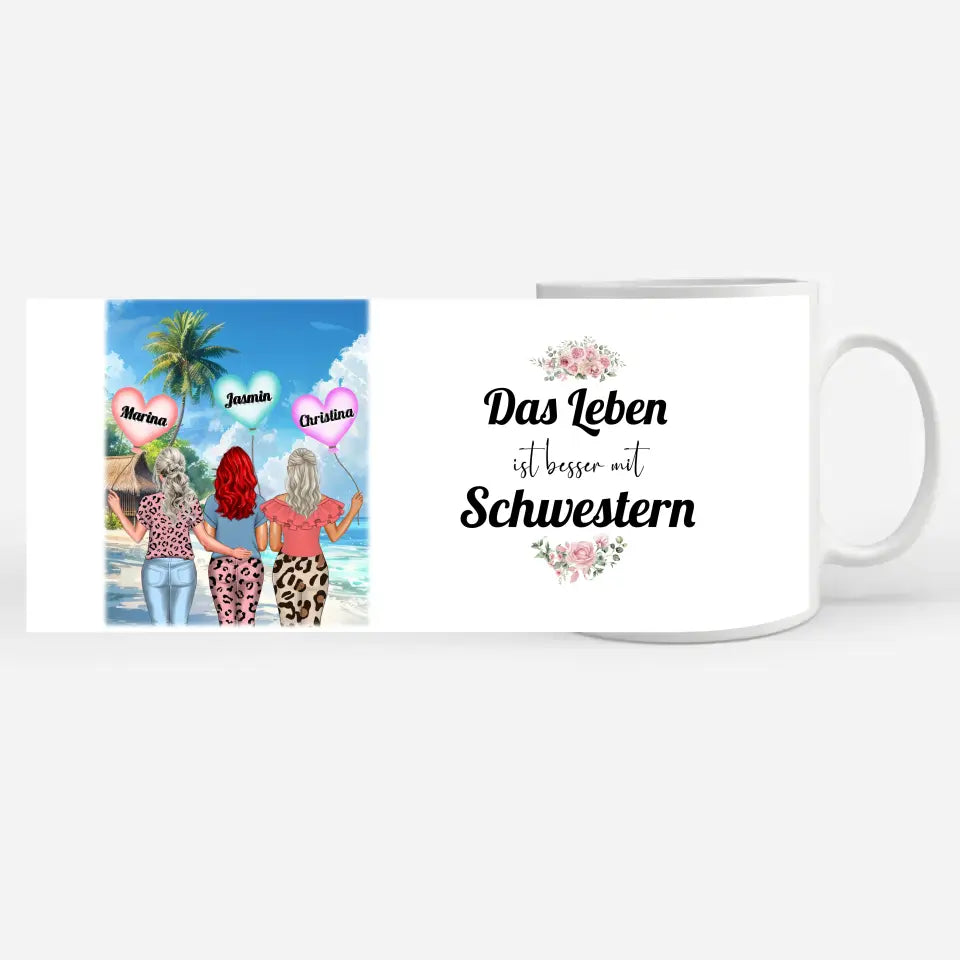 Schwesterherz Tasse Kein größeres Geschenk Standhaus