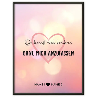 Personalisiertes Liebes Poster Funkeln Mit Namen