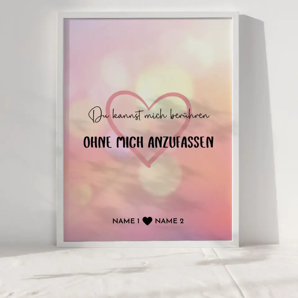 Personalisiertes Liebes Poster Funkeln Mit Namen