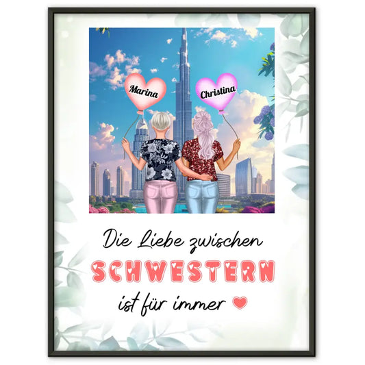 Poster Schwester Liebe zwischen Schwestern Dubai Burj Khalifa