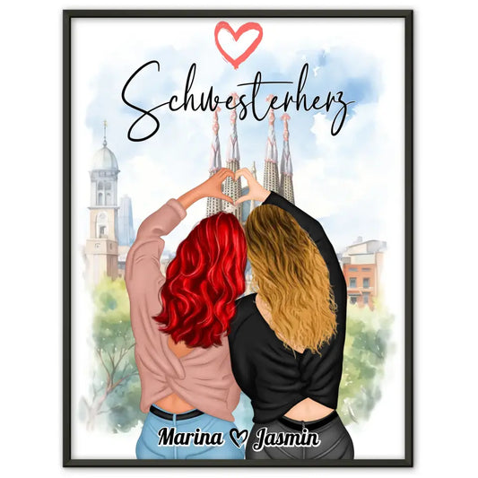 Schwester Poster Schwesterherz Viele Optionen