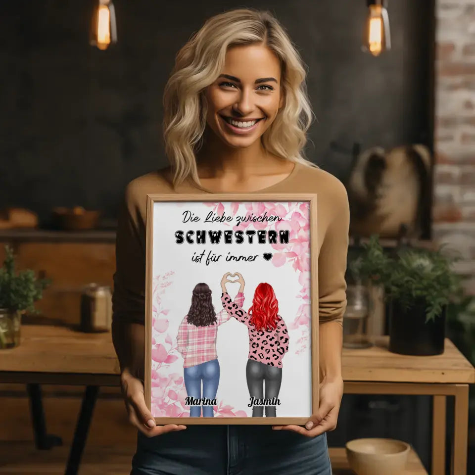 Poster Schwester Liebe zwischen Schwestern Mit Namen