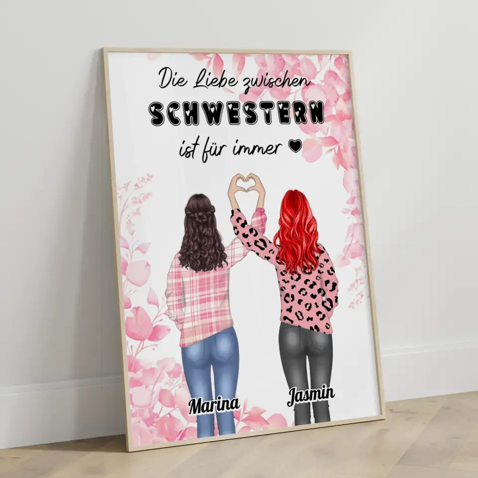 Poster Schwester Liebe zwischen Schwestern Mit Namen