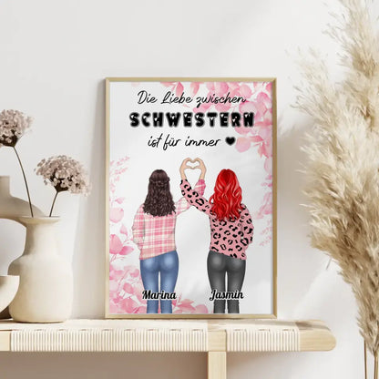 Poster Schwester Liebe zwischen Schwestern Mit Namen