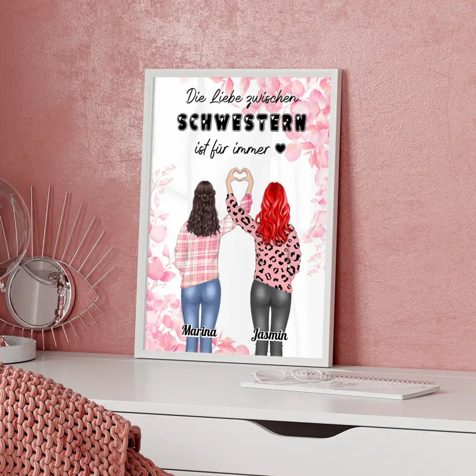 Poster Schwester Liebe zwischen Schwestern Mit Namen