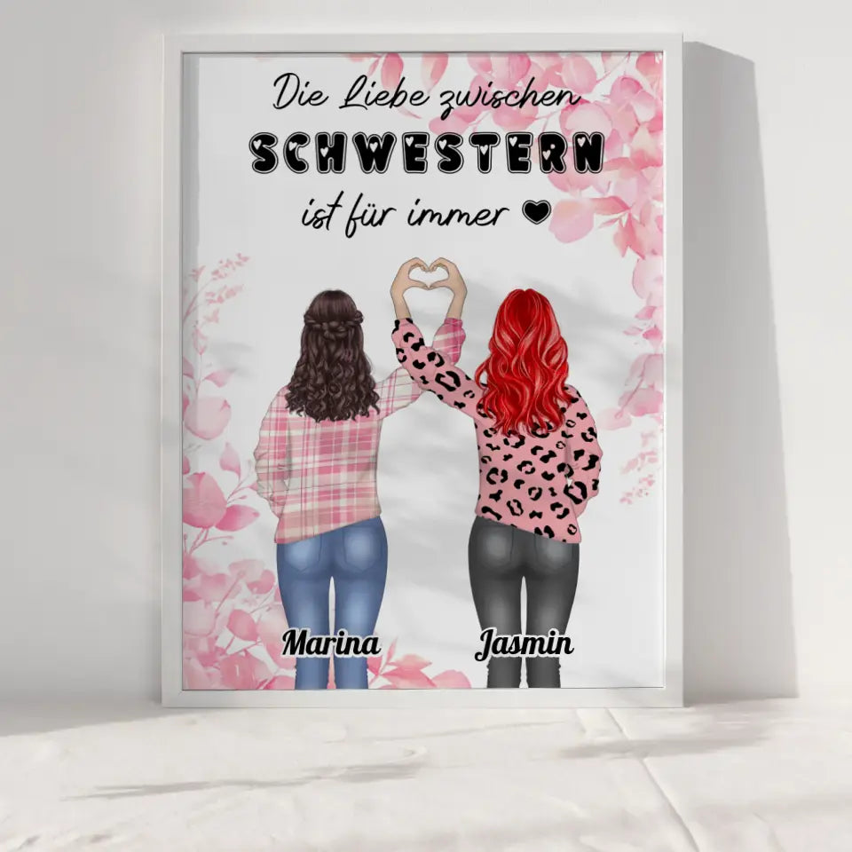 Poster Schwester Liebe zwischen Schwestern Mit Namen