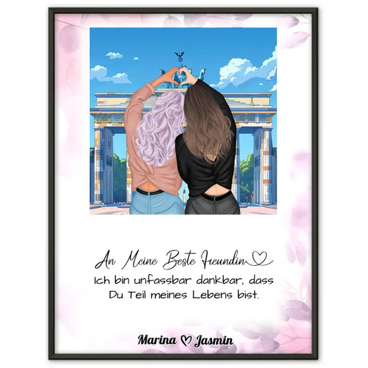Beste Freundin Poster Vielen Dank Brandenburger Tor 1