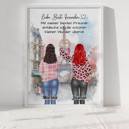 Beste Freundinnen Poster Kleine Wunder Herz Hände 6