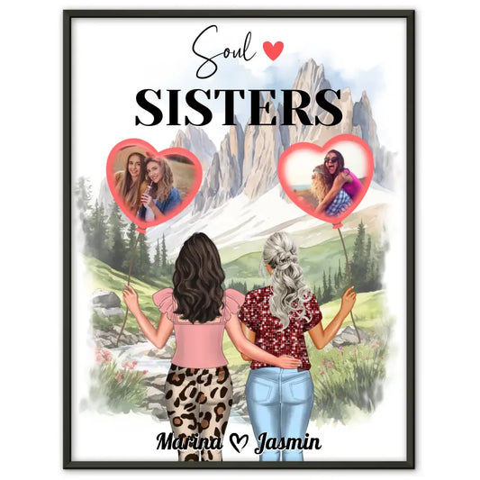 Beste Freundinnen Poster Soul Sisters Viele Optionen und Fotos 1