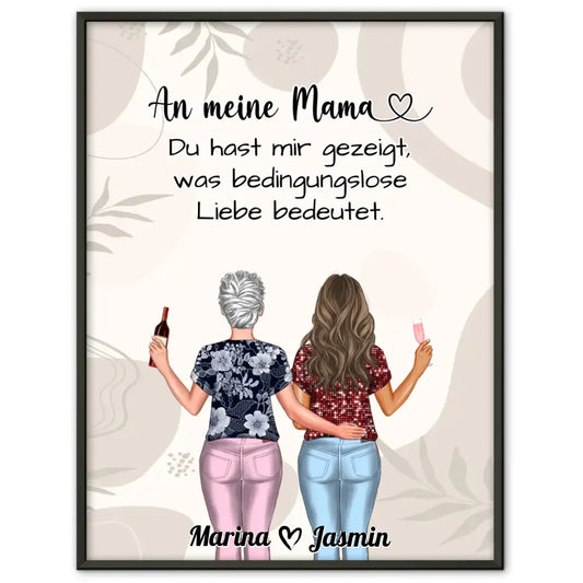 Mama Poster An Mama Bedingungslose Liebe Boho Viele Optionen