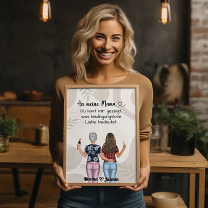 Mama Poster An Mama Bedingungslose Liebe Boho Viele Optionen