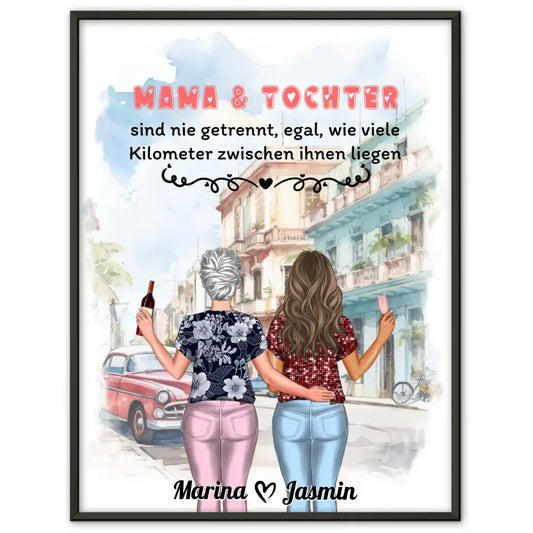 Mama Poster Muttertag Mama und Tochter sind nie getrennt 1