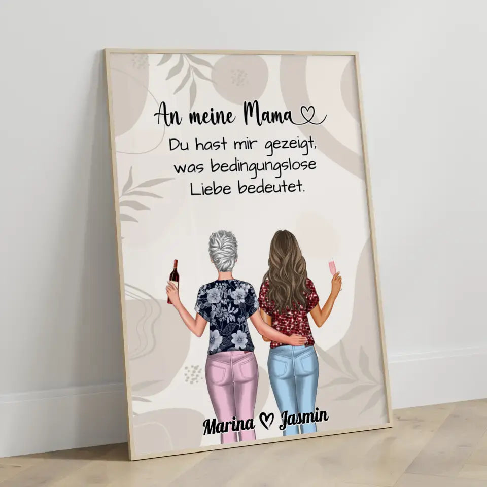 Mama Poster An Mama Bedingungslose Liebe Boho Viele Optionen