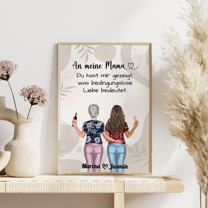 Mama Poster An Mama Bedingungslose Liebe Boho Viele Optionen