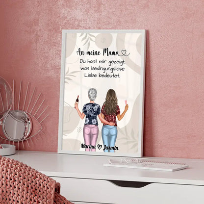 Mama Poster An Mama Bedingungslose Liebe Boho Viele Optionen