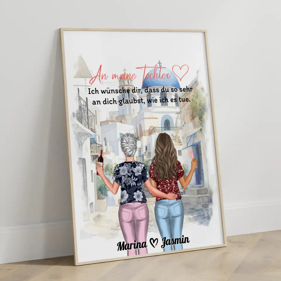 Poster Personalisiert An meine Tochter Viele Optionen