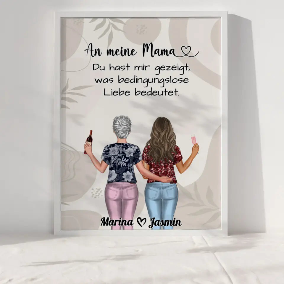 Mama Poster An Mama Bedingungslose Liebe Boho Viele Optionen