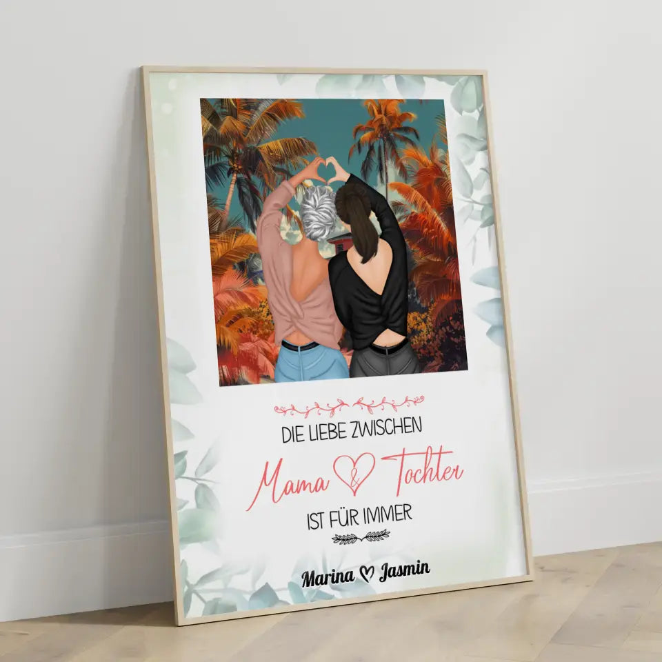 Mama Poster Muttertag Die Liebe zwischen Mama und Tochter Standhaus