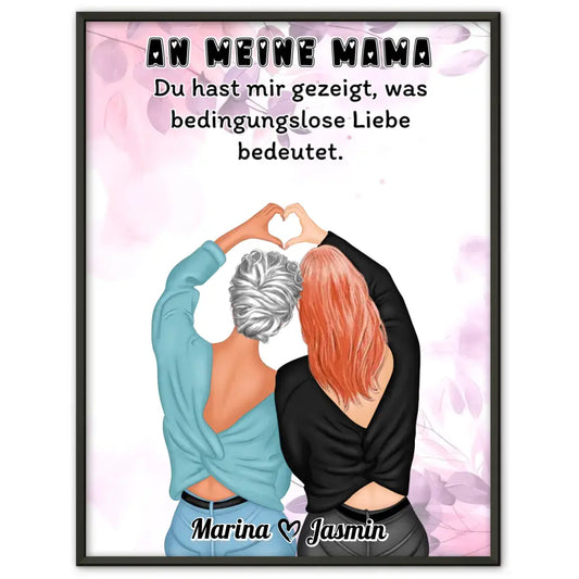 Mama Tochter Spruch Poster An Mama Bedingungslose Liebe Viele Optionen