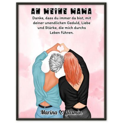 Mama Tochter Poster An Mama Danke dass du da bist Viele Optionen