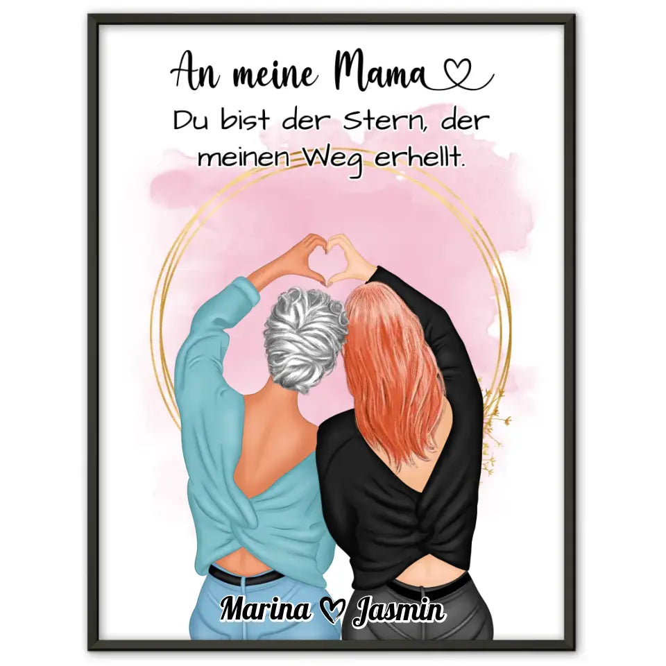 Mama Poster Muttertag Geschenk Du Bist der Stern Viele Optionen