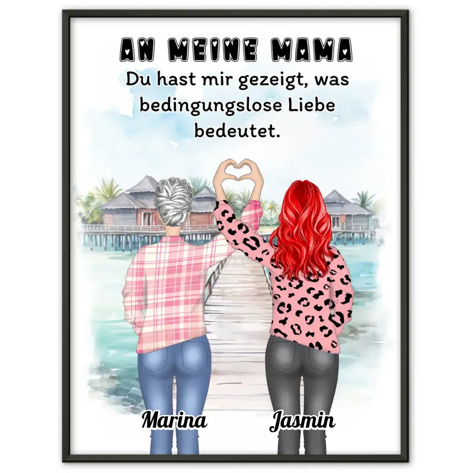 Poster Mama An Mama Bedingungslose Liebe Viele Optionen