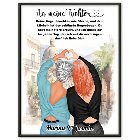 Mama Poster An Tochter Ich liebe Dich 1