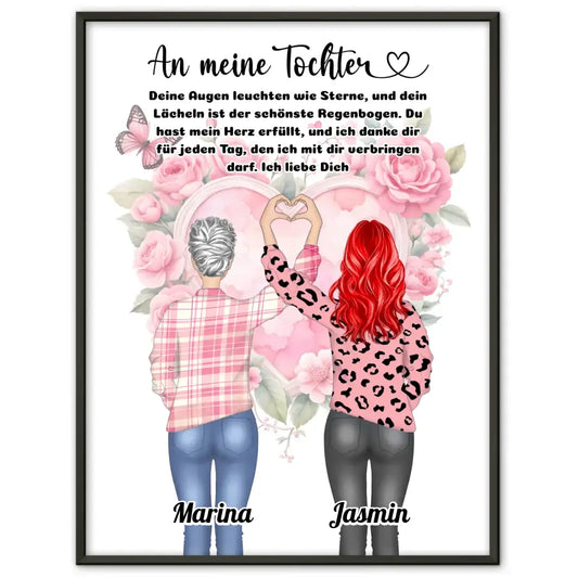 Personalisiertes Poster An Meine Tochter Ich liebe Dich 1