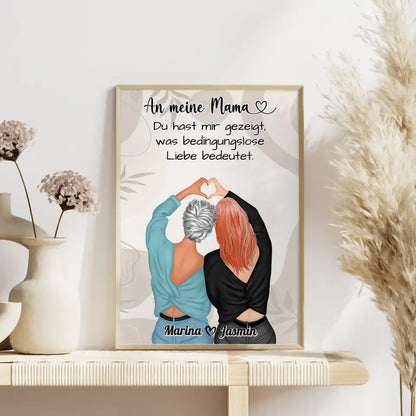 Mama Poster An Mama Bedingungslose Liebe Viele Optionen Boho Mit Namen