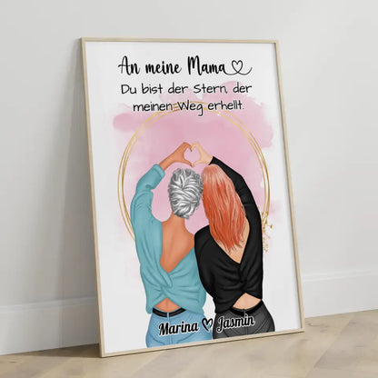 Mama Poster Muttertag Geschenk Du Bist der Stern Viele Optionen