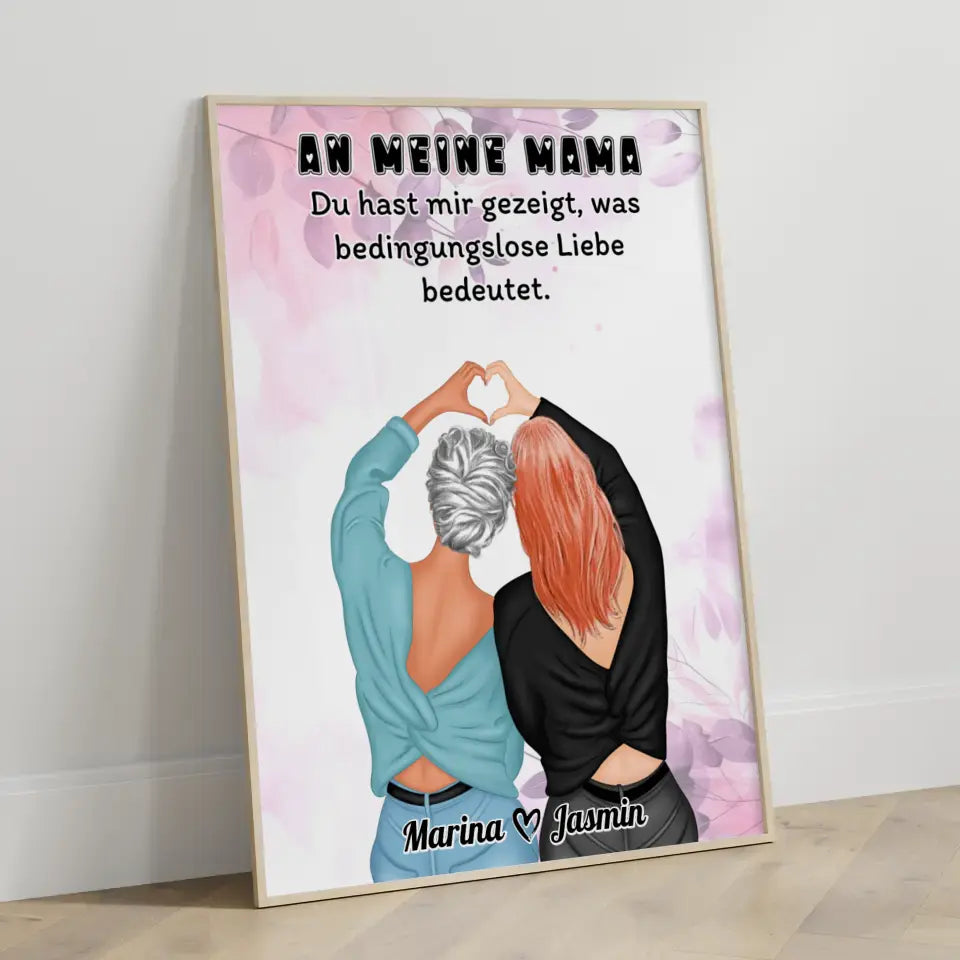 Mama Tochter Spruch Poster An Mama Bedingungslose Liebe Viele Optionen