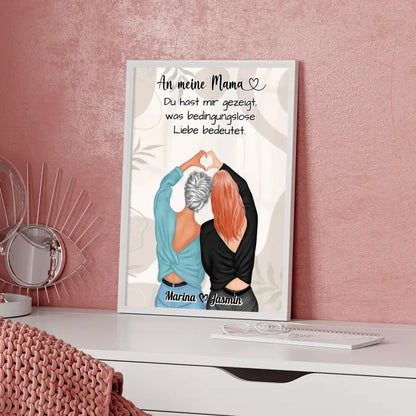 Mama Poster An Mama Bedingungslose Liebe Viele Optionen Boho Mit Namen