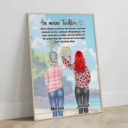 Personalisiertes Poster An Tochter Ich liebe Dich