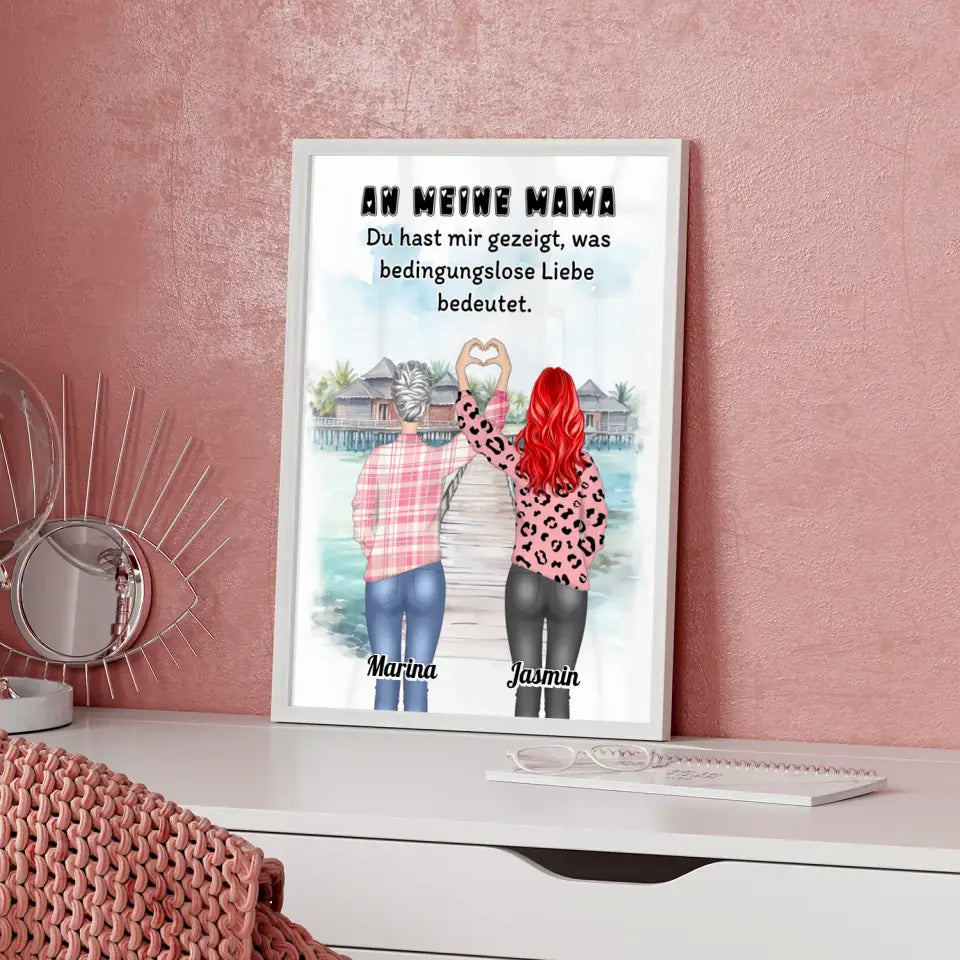 Poster Mama An Mama Bedingungslose Liebe Viele Optionen