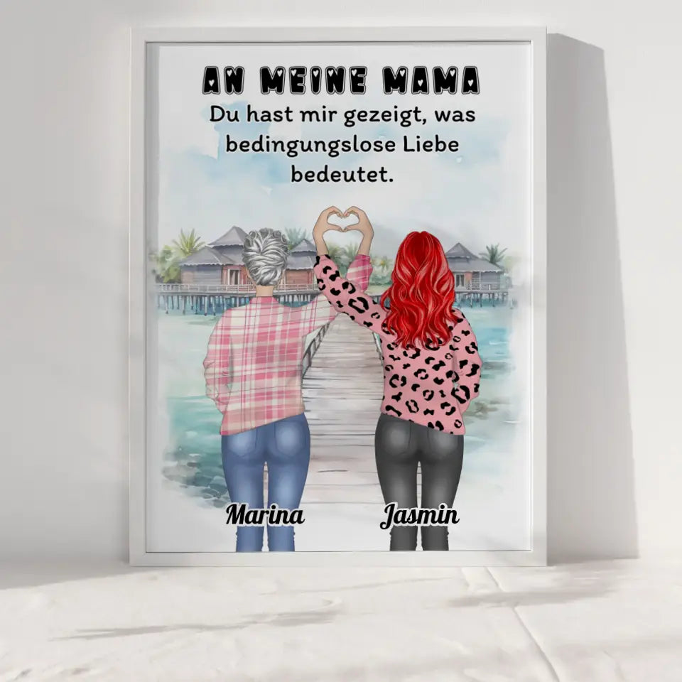 Poster Mama An Mama Bedingungslose Liebe Viele Optionen