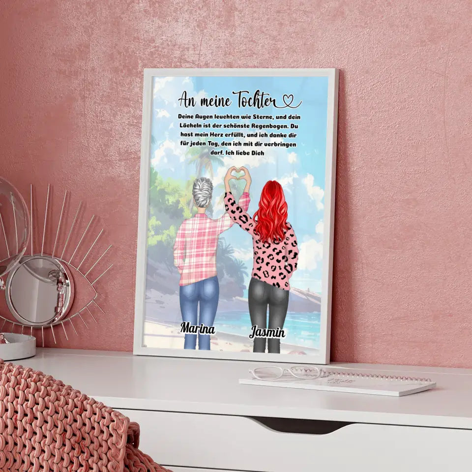 Personalisiertes Poster An Tochter Ich liebe Dich