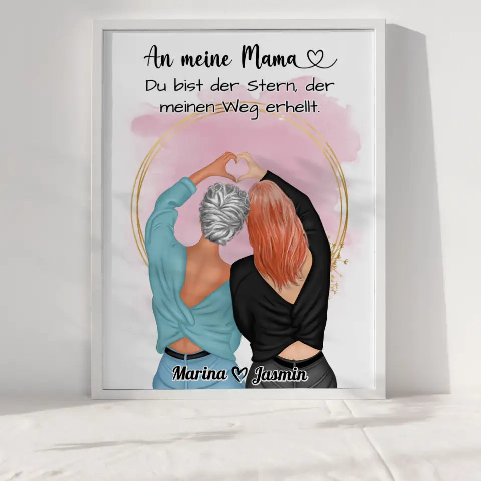 Mama Poster Muttertag Geschenk Du Bist der Stern Viele Optionen